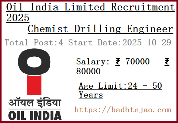 4 Chemist Drilling Engineer Jobs In Oil Recruitment 2025
